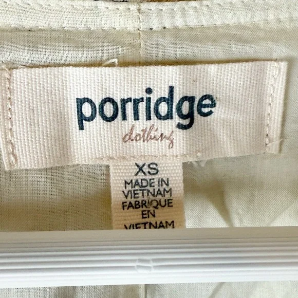 porridge short-sleeve crew-neck linen printed mini dress New Anthropologie Porridge Short-Sleeve Crew-Neck Linen Printed Dress Sz S